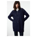 Trendyol Navy Blue Eyelet Accessory Openwork/Hole Knitwear Sweater