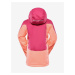 Oranžovo-ružová dievčenská lyžiarska bunda s membránou PTX ALPINE PRO Reamo