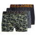 JACK & JONES Boxerky 'JACDanny'  sivá / zelená / kaki / čierna