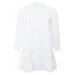 GLAMOROUS CURVE Košeľové šaty  biela