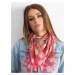 Patterned coral scarf