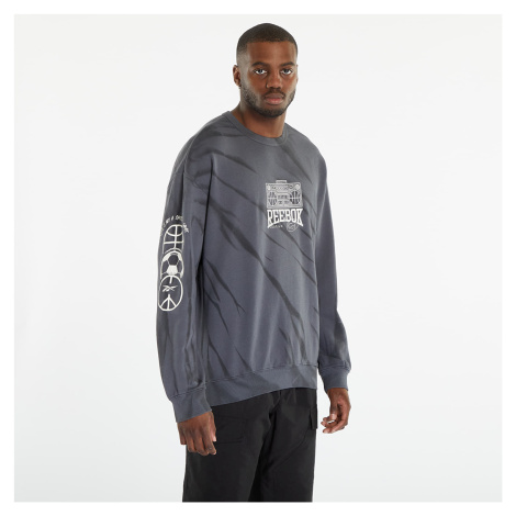 Mikina Reebok Classics Block Party Crew Sweatshirt Pure Grey L