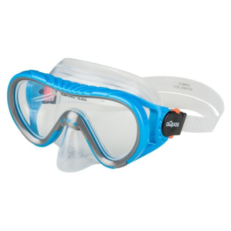 AQUOS BAMBOO JR Juniorská potápačská maska, modrá, veľkosť
