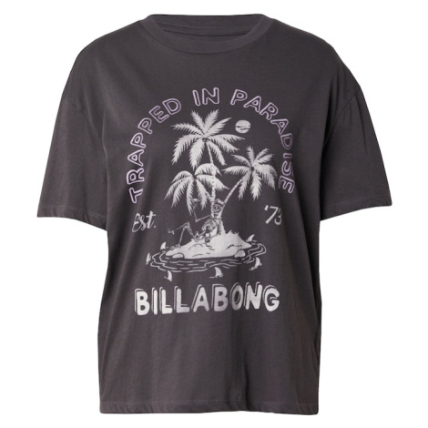 BILLABONG Tričko 'TRAPPED IN PARADISE'  sivá / čierna