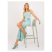 Mint cocktail dress with straps