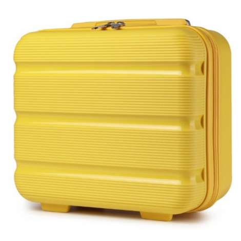 KONO malý toaletný kufrík na batožinu - 15 L - žltý - polypropylén