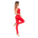 Sexy Koucla jumpsuit with sexy net-applications red