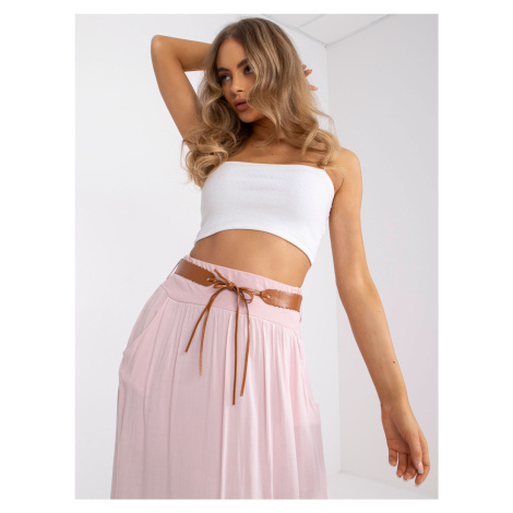 Light pink airy maxi skirt for summer OCH BELLA