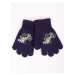 Yoclub Kids's Gloves RED-0012C-AA5A-020 Navy Blue