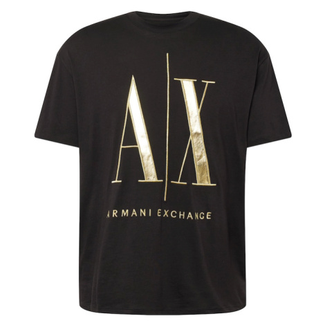 ARMANI EXCHANGE Tričko  zlatá / čierna