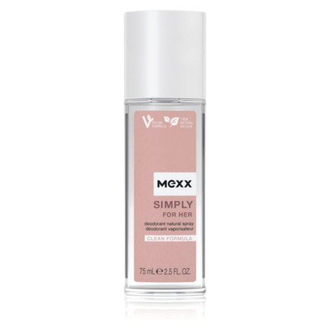 Mexx Simply For Her deodorant s rozprašovačom pre ženy