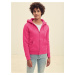 Pink Zippered Sweatshirt Fruit Of The Loom