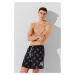 Plavky Karl Lagerfeld Ikonik 2.0 Aop Med Boardshorts Ikonik Outline Aop Black