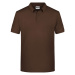 James&amp;Nicholson Pánska polokošeľa JN8010 Brown