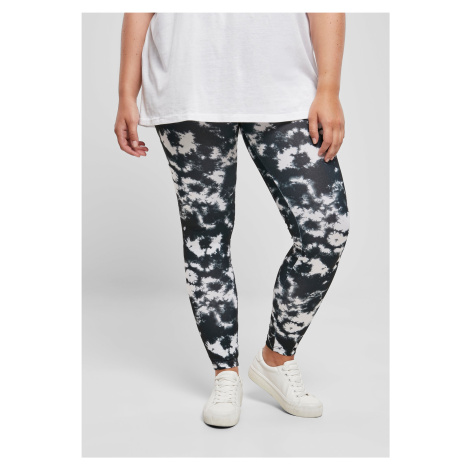 Women's leggings with tie, black/white Urban Classics