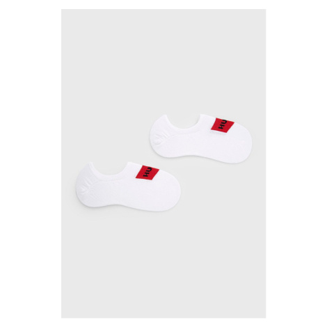 Ponožky HUGO dámske, biela farba, 50469282 Hugo Boss