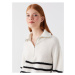 LC Waikiki Polo Neck Striped Long Sleeve Women's Knitwear Sweater