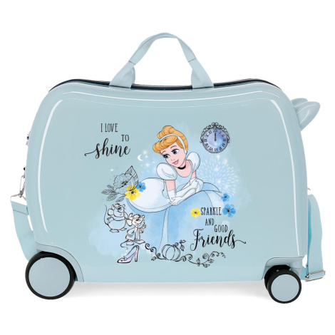 JOUMMABAGS Detský kufor na kolieskach - odrážadlo - Disney - Princess Celebration - Popoluška