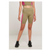 Women's Color Block Cycle Khaki/Light Purple Shorts