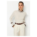 Trendyol Stone Color Block Knitwear Sweater