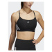 Adidas Športová podprsenka adidas Aeroreact Training Light-Support 3-Stripes Bra HC7862 Čierna