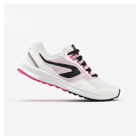 Dámska bežecká obuv Run Active Grip bielo-ružová KALENJI