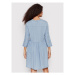 Vero Moda Džínsové šaty Libbie 10240108 Modrá Relaxed Fit