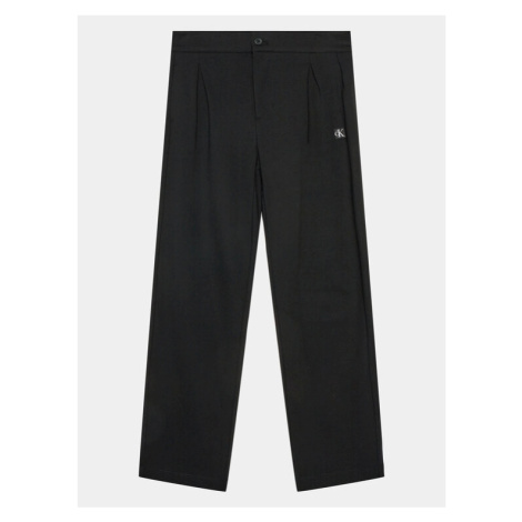 Calvin Klein Jeans Bavlnené nohavice Ceremony IB0IB01936 Čierna Regular Fit