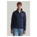 MIKINA GANT SMALL GRAPHIC SWEAT HALF ZIP EVENING BLUE