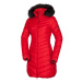 Northfinder VONILA Dámska dlhá zimná bunda, červená, veľkosť