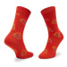 Happy Rain Súprava 2 párov vysokých ponožiek unisex XPIZ02-0200 Červená