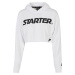 Ladies Starter Cropped Hoody White