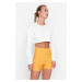 Trendyol Apricot Restorer Knitted Sports Shorts/Short Leggings