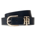 Tommy Hilfiger Dámsky opasok Th Lux 3.0 AW0AW10984 Tmavomodrá