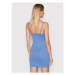 Brave Soul Letné šaty LDRJ-149INES Modrá Slim Fit