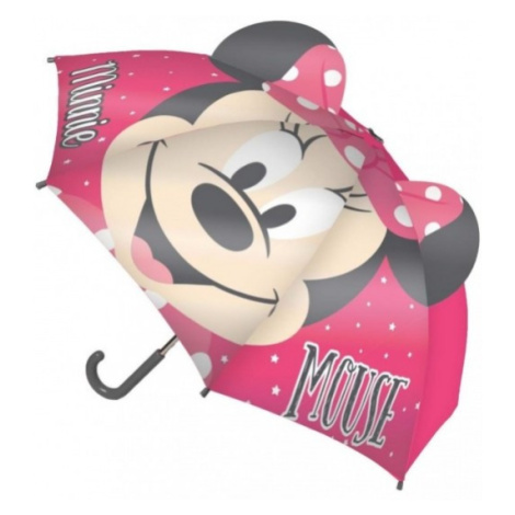 Dievčenský 3D dáždnik MINNIE MOUSE Pink, 2400000416