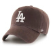 Bavlnená šiltovka 47brand Mlb Los Angeles Dodgers hnedá farba, s nášivkou, B-NLRGW12GWS-BWA
