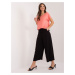 Black wide trousers made of SUBLEVEL material