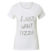 EINSTEIN & NEWTON Tričko 'Want Pizza'  antracitová / biela