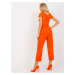 Oranžové elegantné nohavice TO-SP-18154.10X-orange