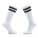 Converse Súprava 2 párov vysokých pánskych ponožiek E744W Biela