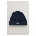 ČAPICA GANT SHIELD COTTON CABLE BEANIE EVENING BLUE