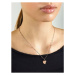 Guess Pozlátený náhrdelník s príveskom srdca UBN79014