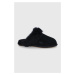 Semišové papuče UGG Scuff Scuffette II čierna farba, 1122750.BLK