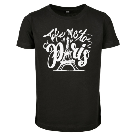 Kids Take Me To Paris Black mister tee