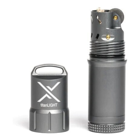 Benzínový zapaľovač titanLIGHT™ Exotac® – Gunmetal
