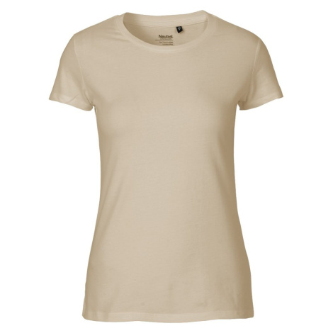 Neutral Dámske tričko Fit z organickej Fairtrade bavlny - Piesková