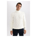 DEFACTO Standard Fit Turtleneck Sweater