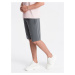 Ombre Men's BASIC cotton sweat shorts - graphite