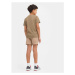 Chlapčenské teplákové kraťasy 4F JUNIOR SHORTS CAS M048-83S-BEIGE